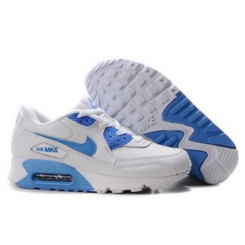 Nike Air Max 90 Womens Shoes Wholesale Blue White France